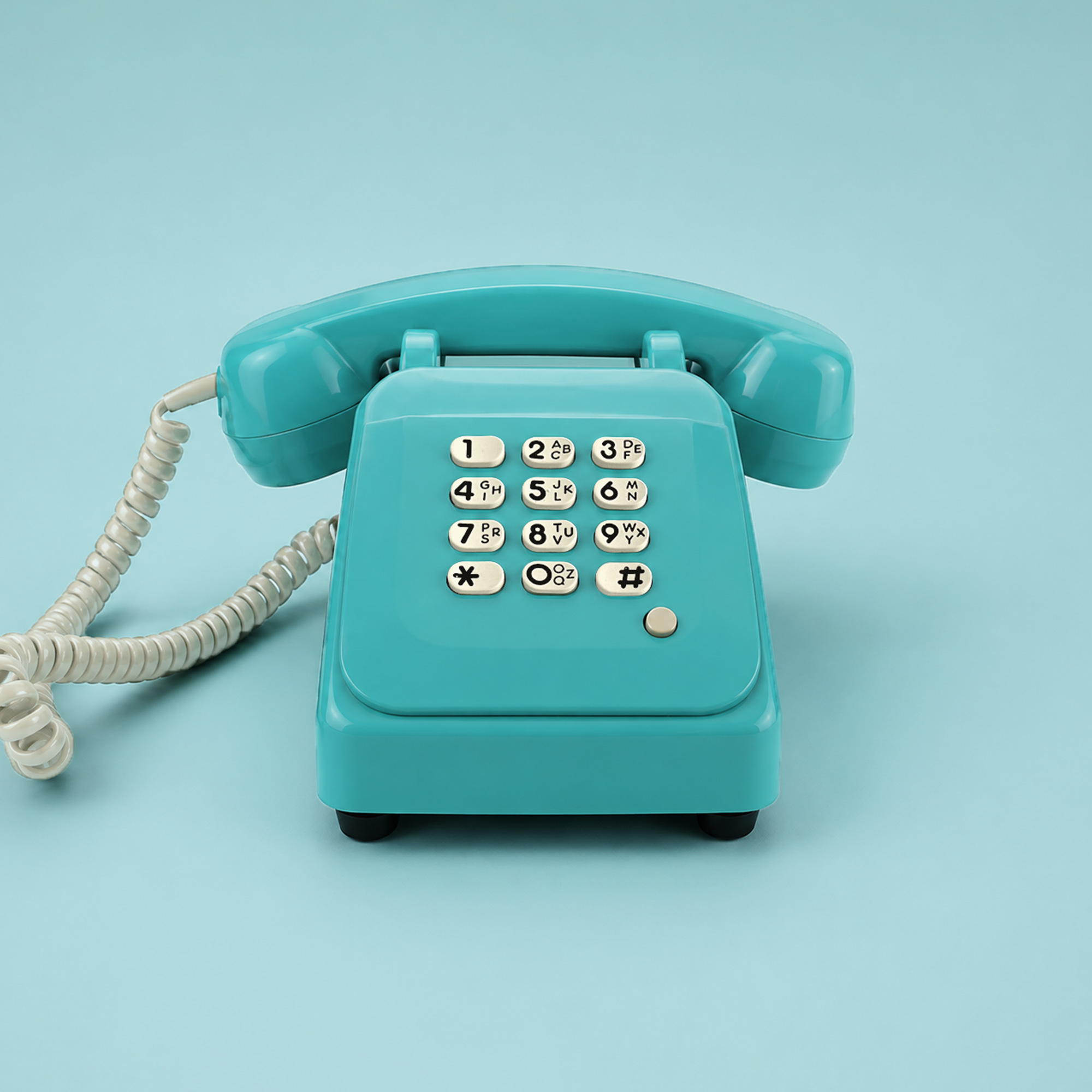 Macaron vintage French telephone audio guestbook