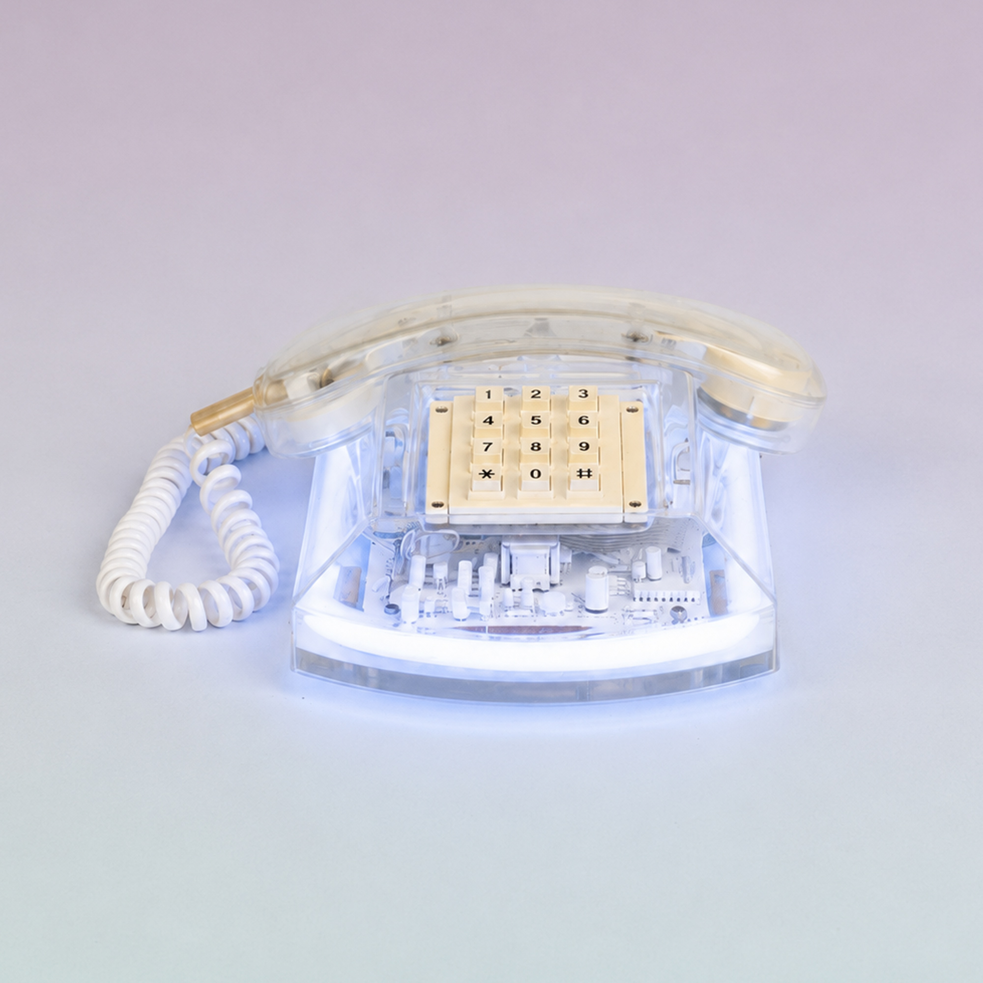 Perle vintage French telephone audio guestbook