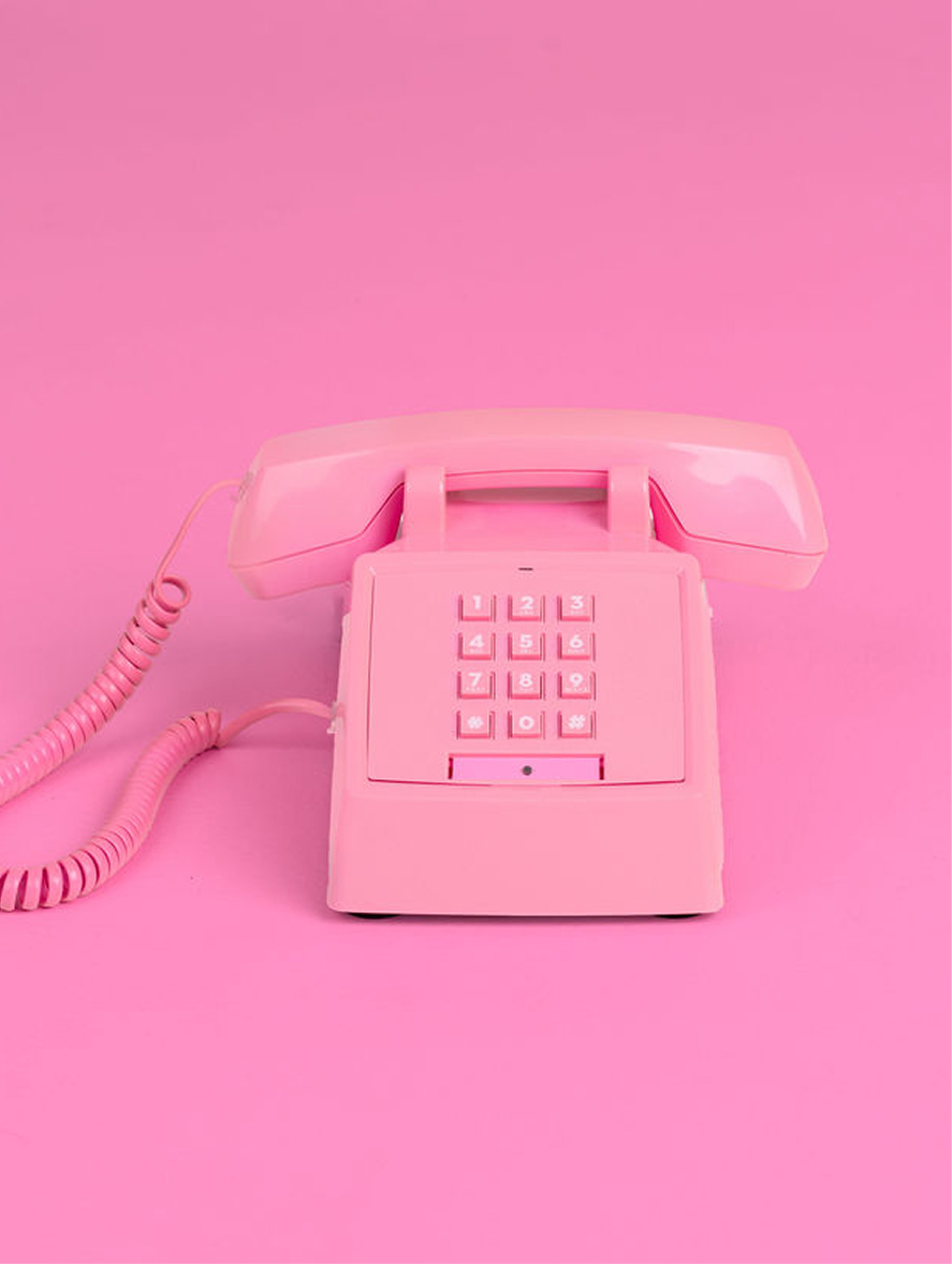 Pink telephone